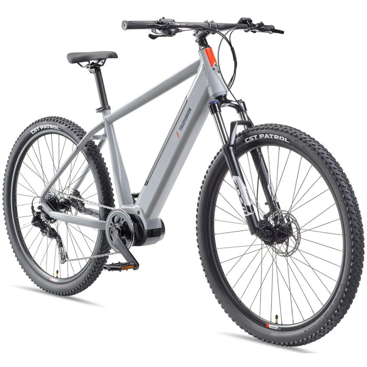 Telefunken MT925 E-Mountainbike, kraftvoller Mittelmotor, 9-Gang Shimano Schaltung