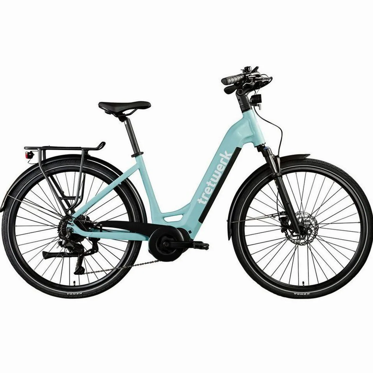 Tretwerk E-Bike Cityrad Amber, 9-Gang Shimano Cues, komfortable Mittelmotor-Technologie