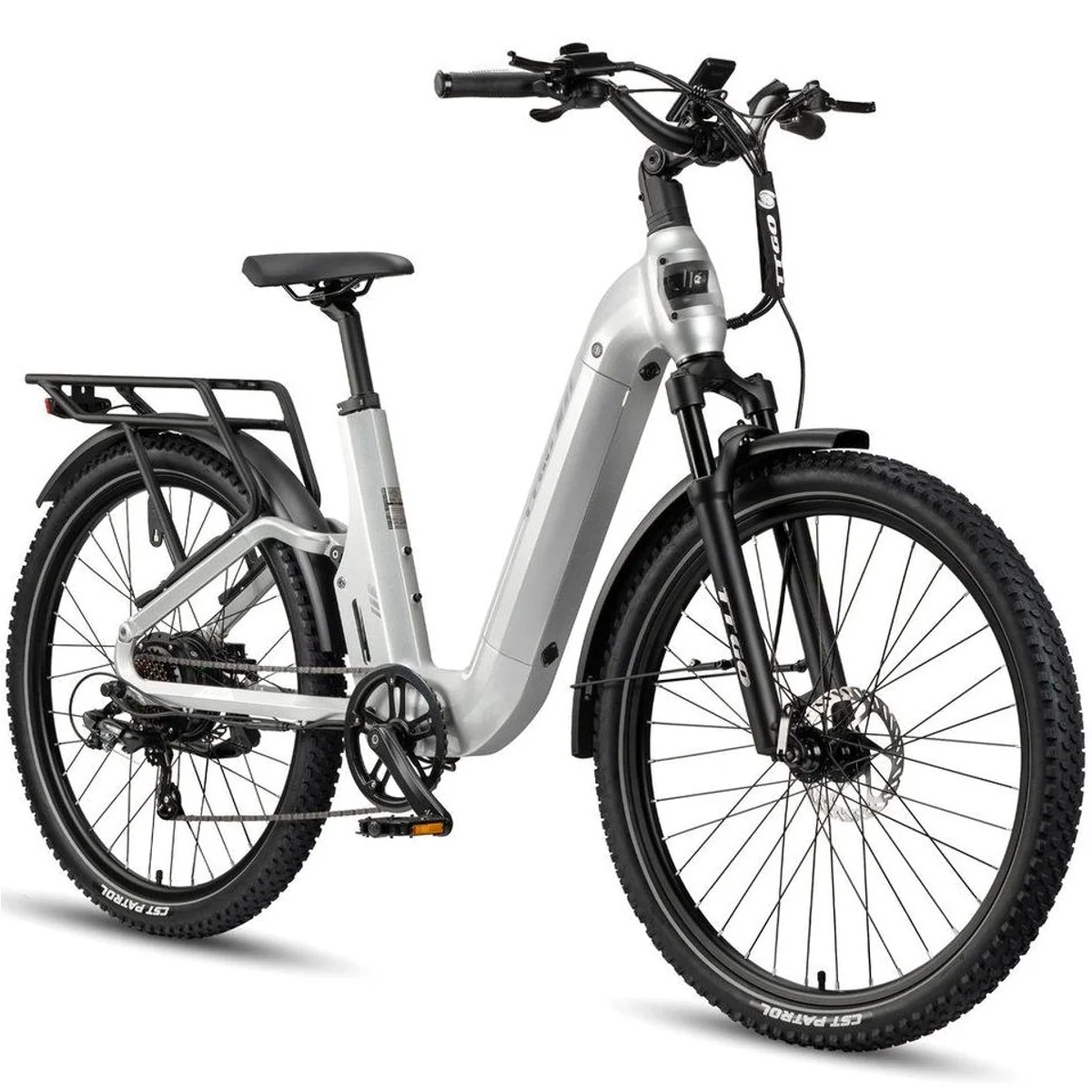 TTGO E-Bike Cityrad 28 Zoll, Vollfederung, 720 Wh Akku, 7-Gang Shimano