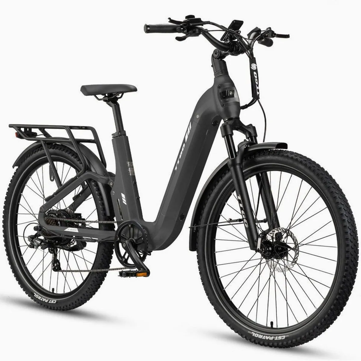 TTGO E-Bike Cityrad 28 Zoll, Vollfederung, 720 Wh Akku, 7-Gang Shimano