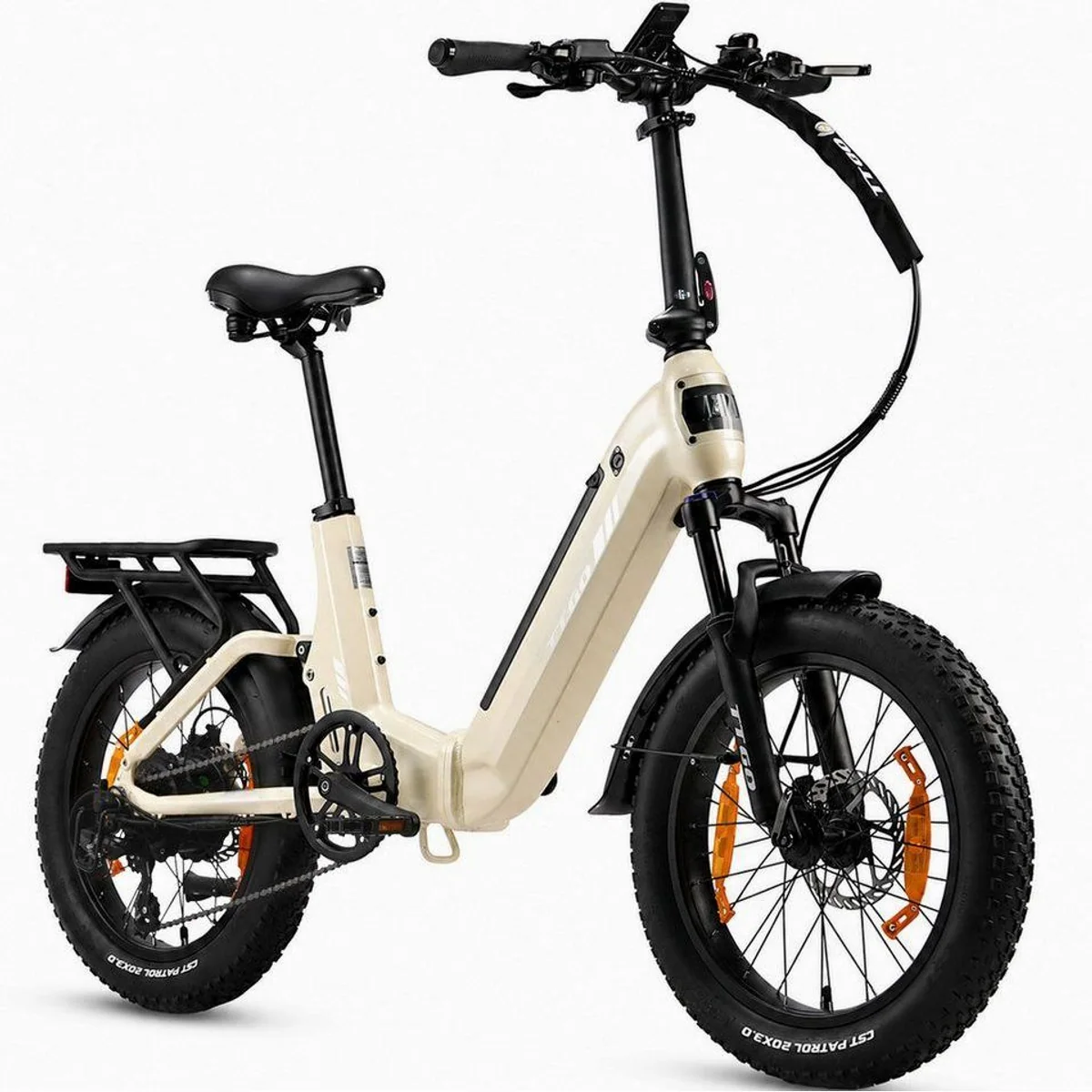 TTGO E-Bike Klapprad 20 Zoll, vollgefederter Rahmen, 70Nm Motorleistung