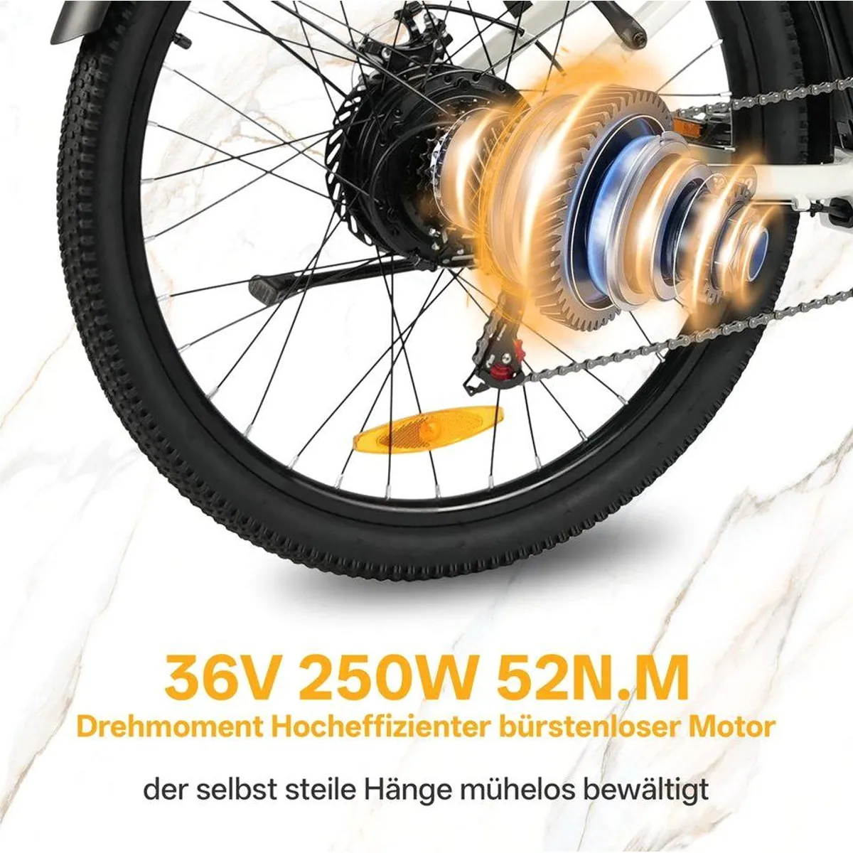 TTGO E-Bike Cityrad 26 Zoll, 80-120 km Reichweite, 7-Gang SHIMANO — komfortabel und leistungsstark 3