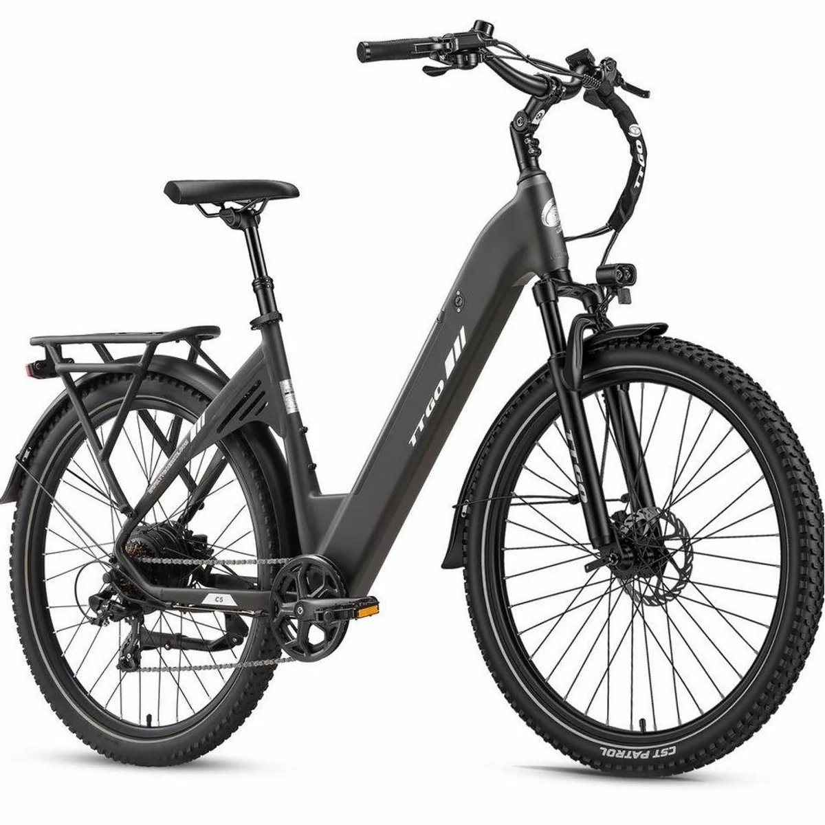 TTGO E-Bike Cityrad C5, 250 W Heckmotor, 110 km Reichweite, 7-Gang Shimano