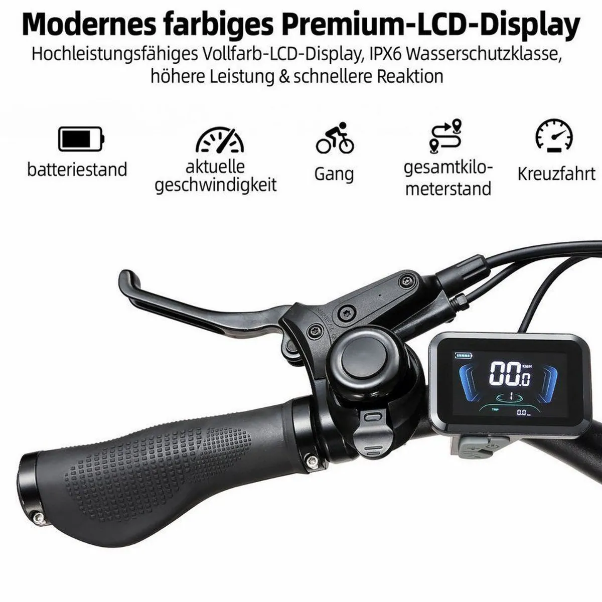 TTGO E-Bike Cityrad C5, 250 W Heckmotor, 110 km Reichweite, 7-Gang Shimano 5