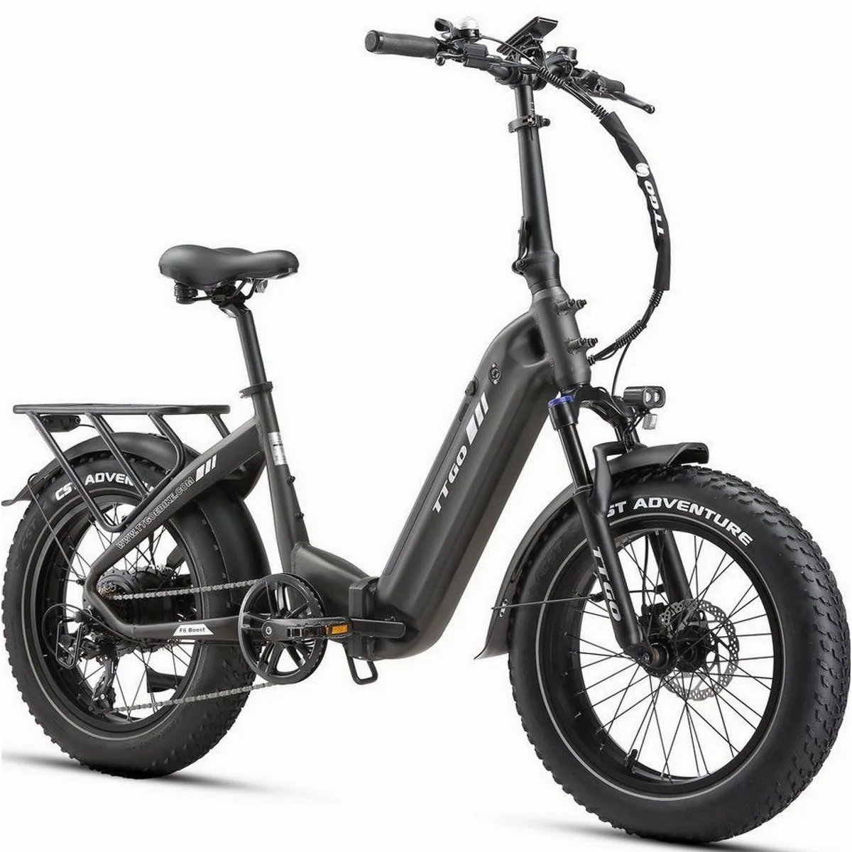 TTGO F6 Boost E-Bike Klapprad, 70Nm, 140km Reichweite, 7-Gang Shimano