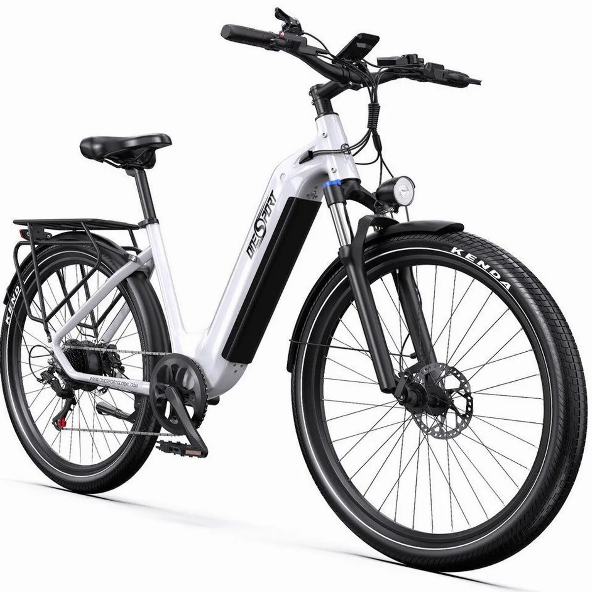 Vankel E-Bike Cityrad 28 Zoll, 655Wh Akku, 7-Gang Shimano — bis 120 km Reichweite, Heckmotor, hydraulische Bremsen 2