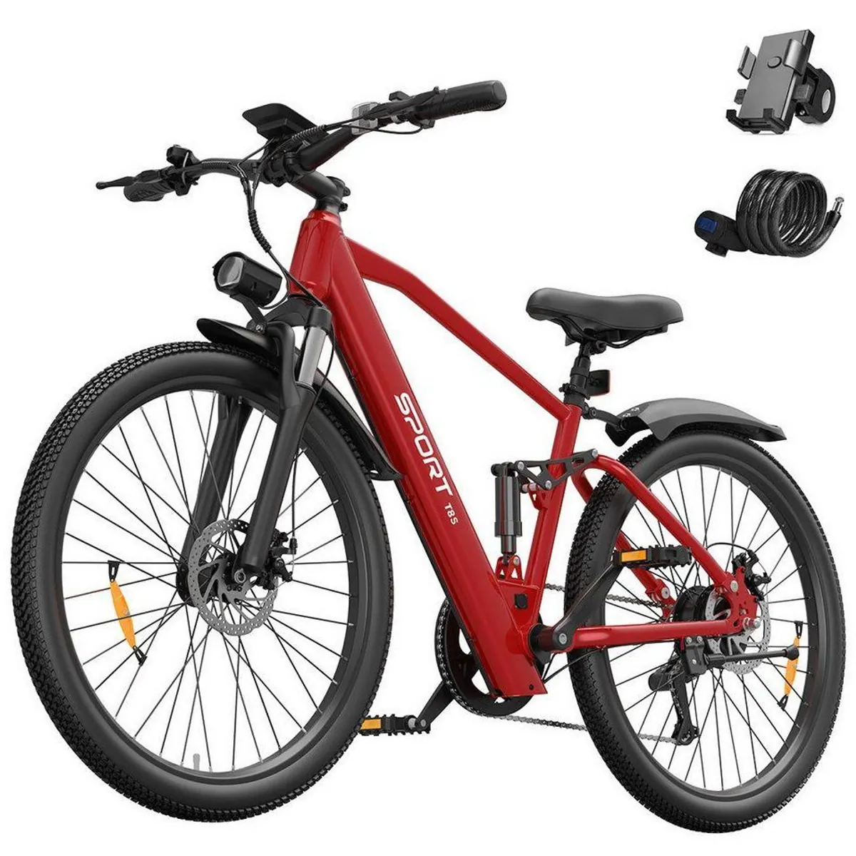Vankel E-Bike T8S, 250W Heckmotor, 624Wh Akku, Shimano 7-Gang