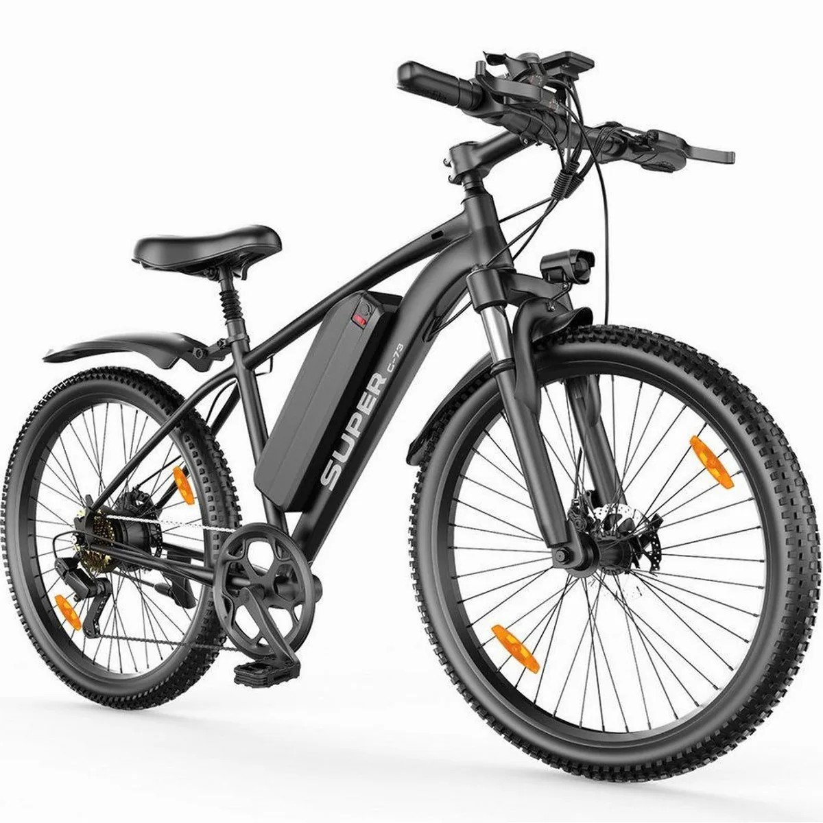 Vankel G73 E-Mountainbike, 250W Motor, 624Wh Akku, Shimano 7-Gang