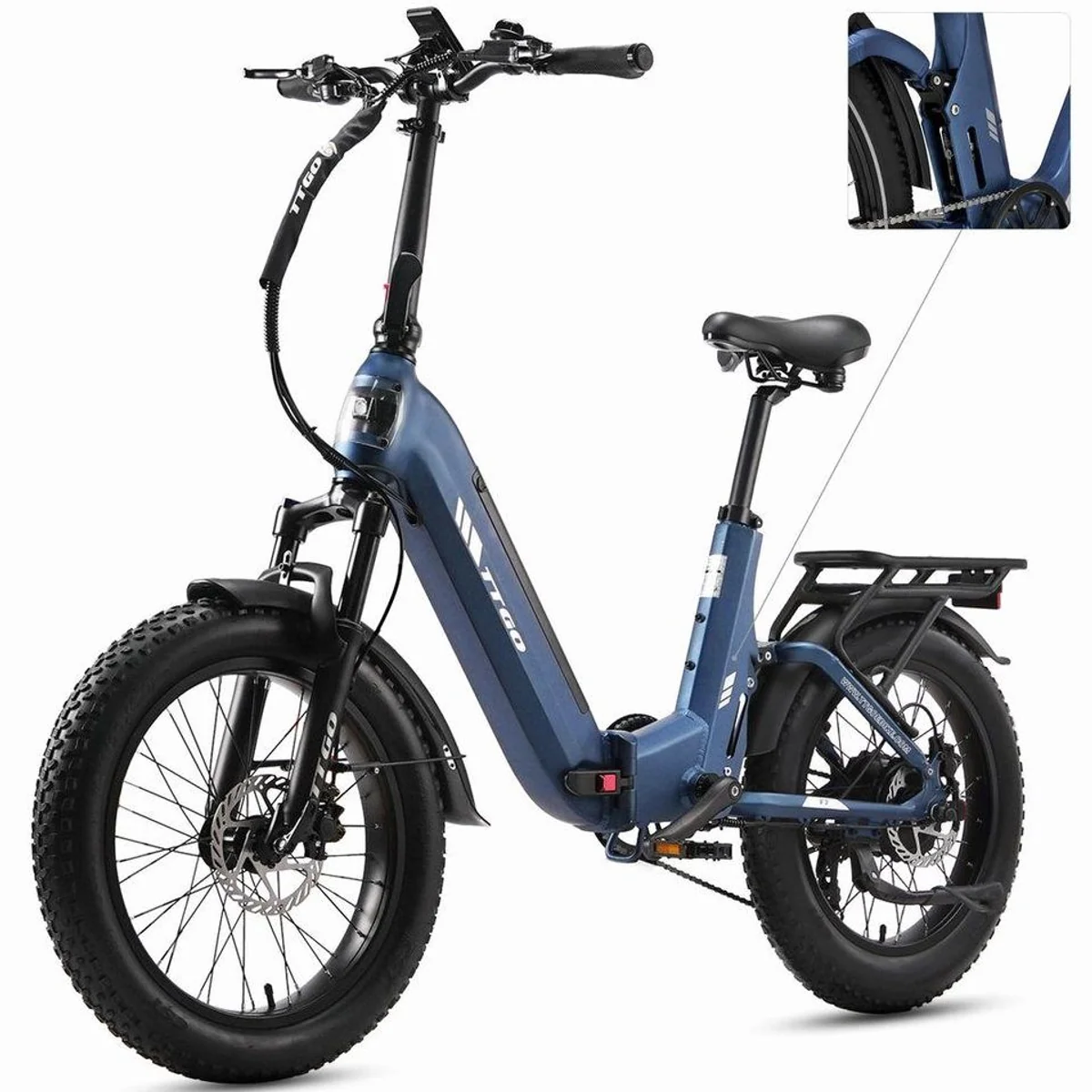 Vankel E-Bike Klapprad 20 Zoll, vollgefederte Konstruktion, 150 km Reichweite