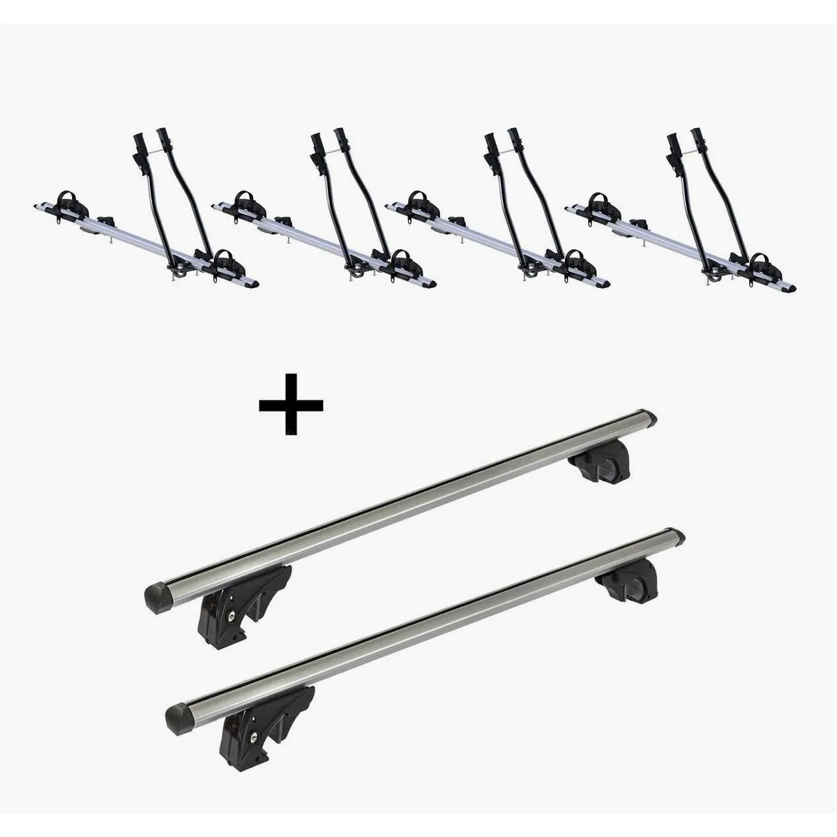 VDP Dachträger für Mercedes GLK X204, inkl. Fahrradträger, Aluminium, abschließbar