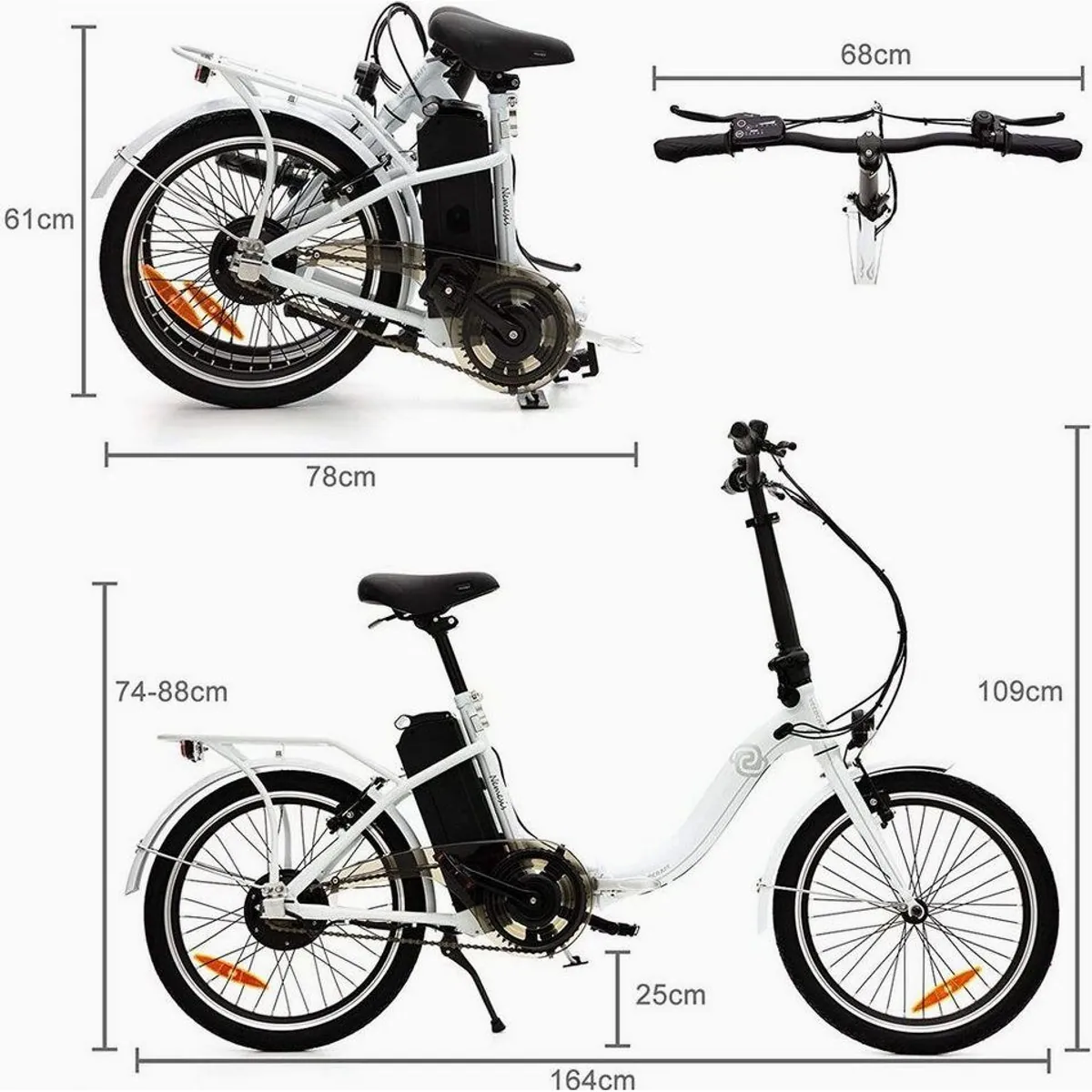 VECOCRAFT E-Bike Klapprad Nemesis, 20 Zoll, 13Ah Akku, 250W Heckmotor 4