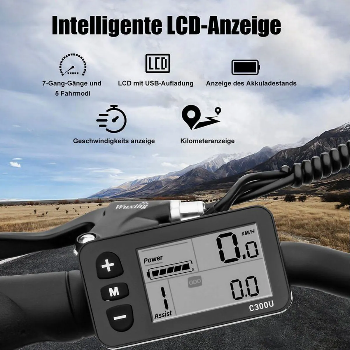 VECOCRAFT E-Bike Faltrad, 36V 13Ah, 100 km Reichweite, klappbar, Shimano 7-Gang 4