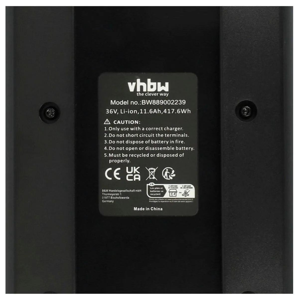 vhbw E-Bike Akku, 11600 mAh, Li-Ion Technologie, hohe Kapazität 5
