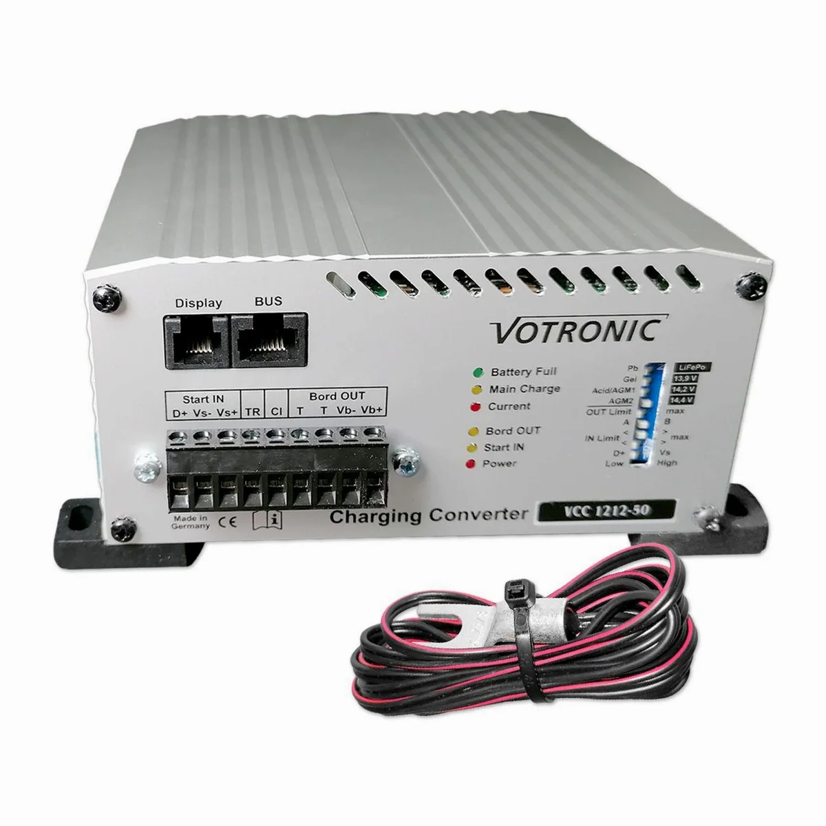 Votronic VCC 1212-50 Ladebooster 12V 50A, DC-DC Ladewandler für Bordbatterien