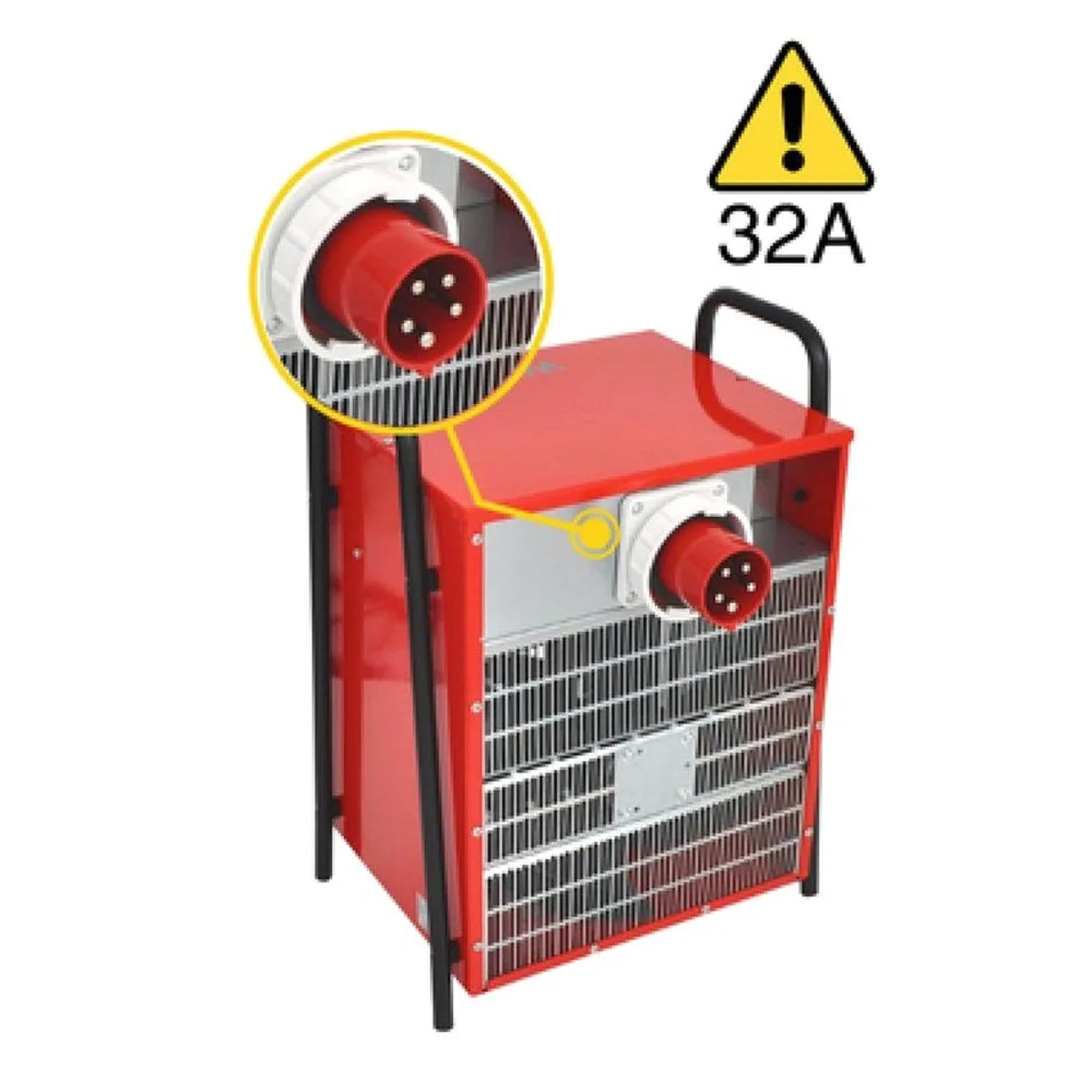 WDH Heißluftgebläse WDH-IFH20, 20 kW Heizleistung, integriertes Gebläse, 3 Heizstufen 4