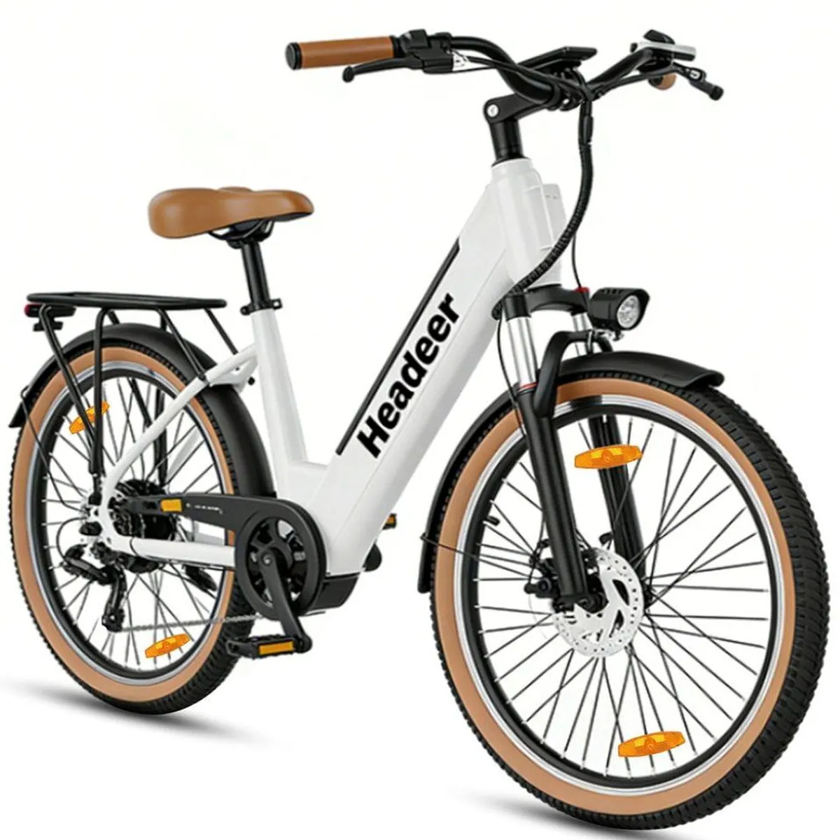 WHEELYOU E-Bike BD26195, kraftvoller Heckmotor, langlebiger Akku, komfortable Federung