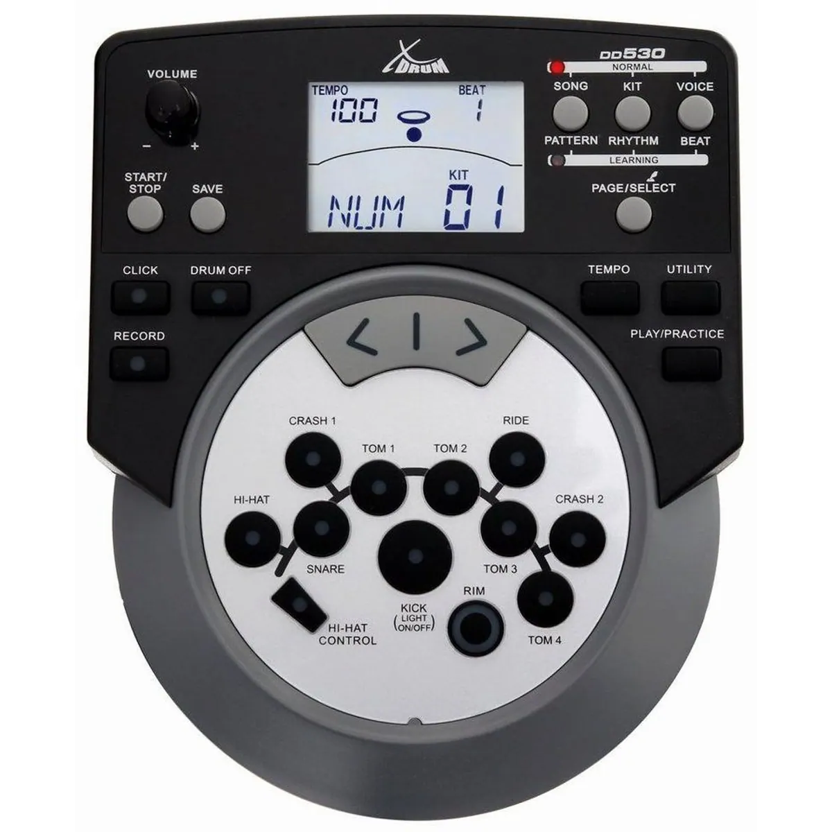 XDrum DD-530 E-Drum, vielseitig einsetzbar mit 45 Drumkits und Lernmodus 4