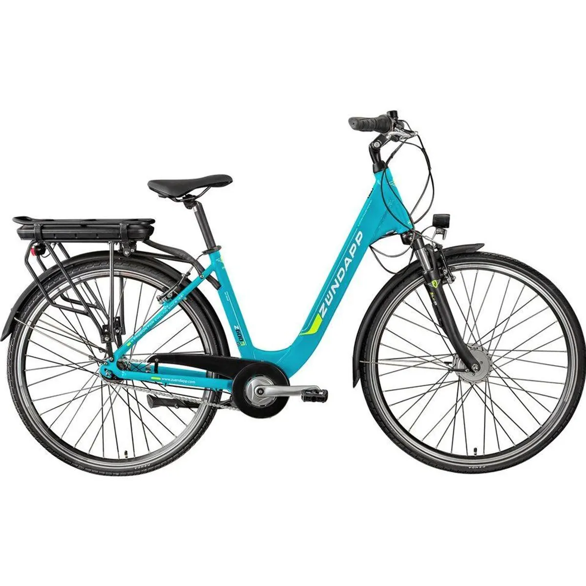 Zündapp Z600 E-Bike Cityrad, 7 Gang, 536,5 Wh Akku, komfortable Federung