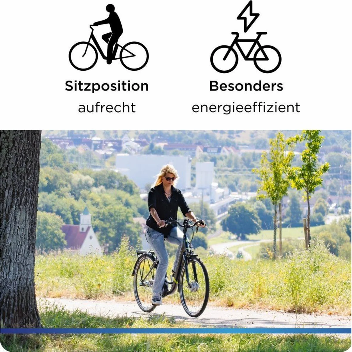 Zündapp Z510 E-Bike Cityrad, 3-Gang Nabenschaltung, 531 Wh Akku, Retro-Design 5