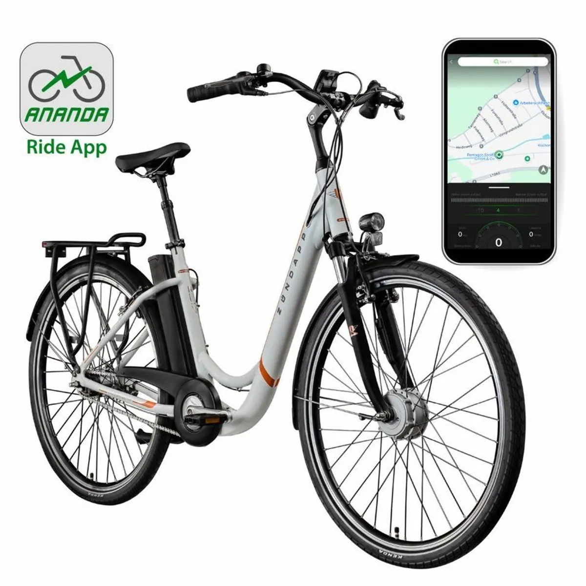 Zündapp Z517 E-Bike Cityrad, 531 Wh Akku, 7-Gang Nabenschaltung, Frontmotor 2